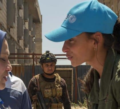 Tatiana Silva de retour d’une mission humanitaire en Irak