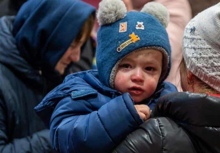 Photo d'illustration prise en Slovaquie, près de la frontière avec l'Ukraine, le 26 février 2022.