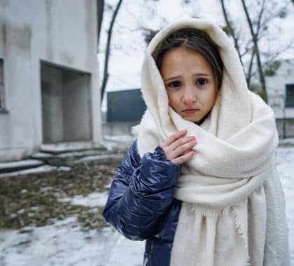 En Ukraine, l’hiver, l’autre guerre des enfants