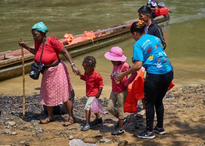 Station d'accueil pour migrants de Lajas Blancas, Darien, Panama, février 2023. ©UNICEF/UN0793524