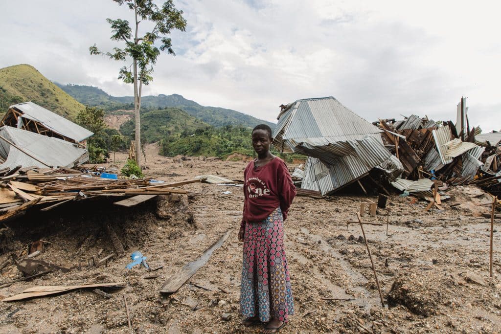 « Nous avons entendu les écroulements des rochers. Seuls mon petit frère et moi avons pu nous sauver. Les autres membres de ma famille n’ont pas survécu », livre Judith en République démocratique du Congo. Le 11 mai 2023. © UNICEF/UN0841780/