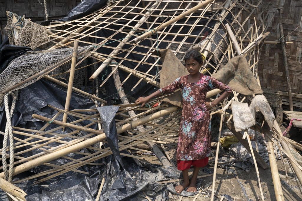 Cyclone Mocha Bangladesh destruction fillette