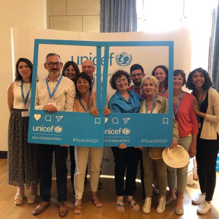 Photo prise lors de l'Assemblée générale de l'UNICEF France (bureau Normandie)