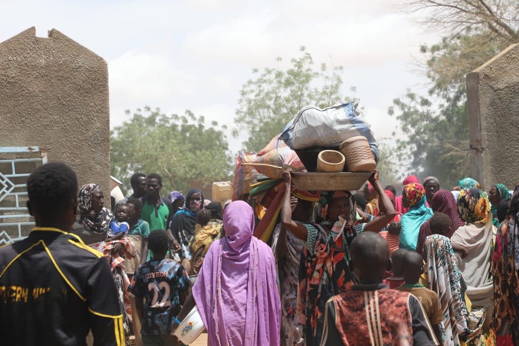 Le 17 Juin 2023, des réfugiés soudanais ont fui l'ouest du Darfour, à cause des conflits violents.