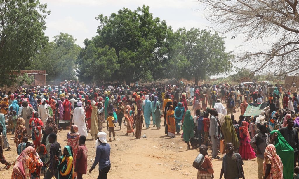 Le 17 juin 2023, des réfugiés Soudanais arrivent en masse à Adré au Tchad. Ils ont fui l'ouest du Darfour, principalement El-Genina à cause des violents conflits.