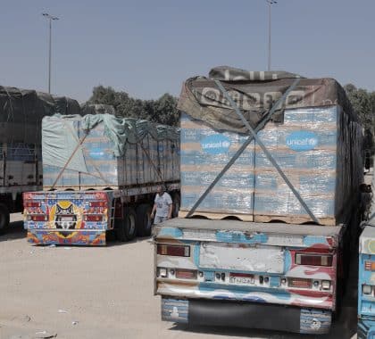 Gaza : arrivée des premières livraisons vitales pour les enfants
