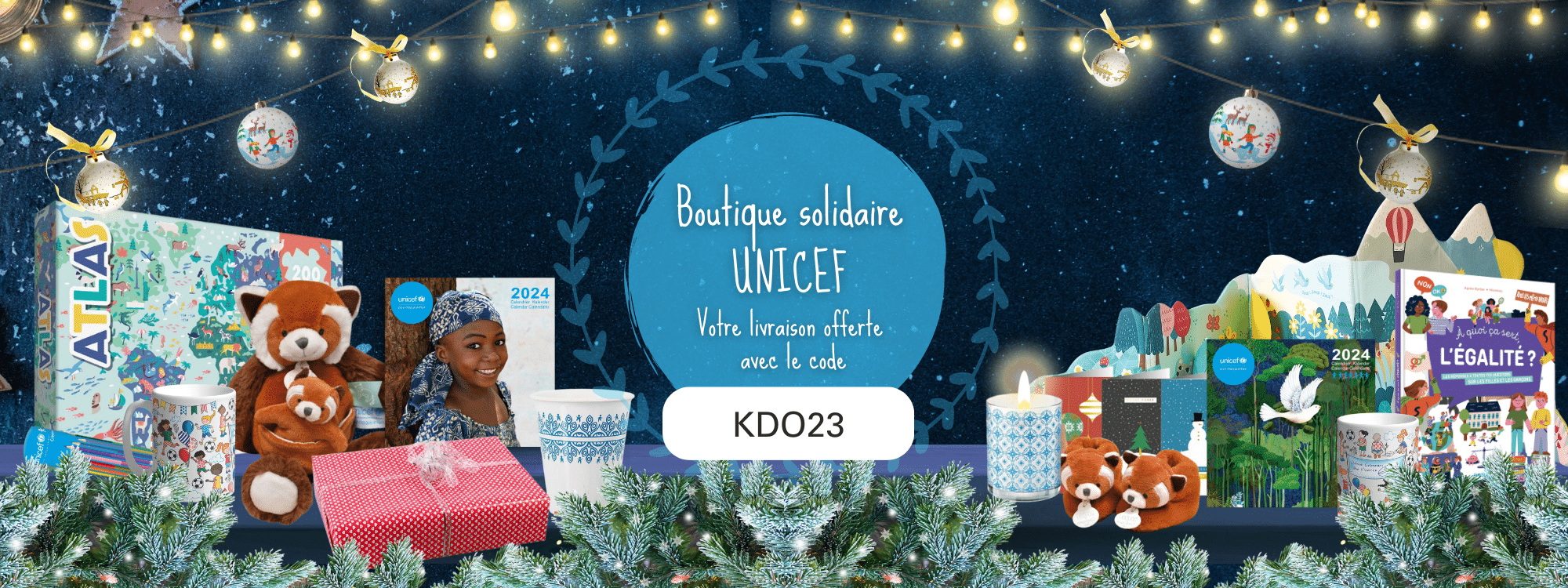 UNICEF - Pack de 10 Cartes de Noël,Illustrations 