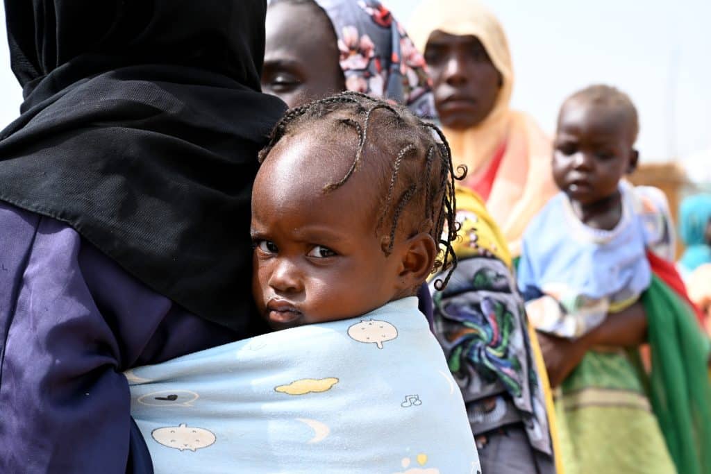 85% des réfugiés Soudanais arrivant au Tchad sont des femmes et des enfants © UNICEF/UNI426050/Dejongh