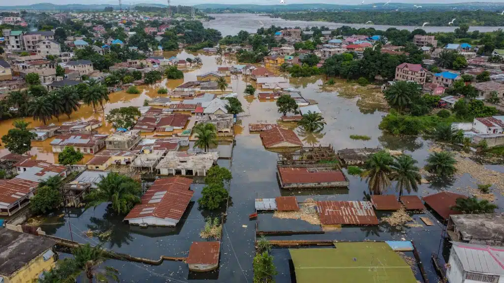 Inondations à Kinshasa le 12 janvier 2024. ©UNICEF/UNI505194/Mulala