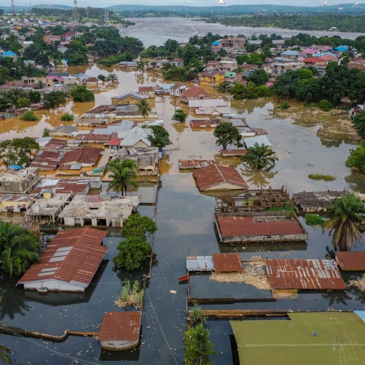 Inondations à Kinshasa le 12 janvier 2024. ©UNICEF/UNI505194/Mulala