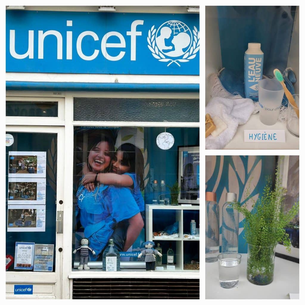 A Caen, à l'occasion de la journée mondiale de l'eau, les bénévoles de l'UNICEF organisent des activités dans la ville de Vire pour sensibiliser des élèves aux problématiques d'accès à l'eau dans le monde.