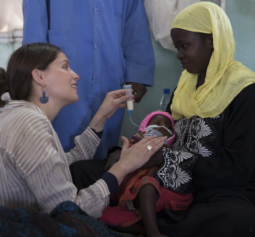 Laetitia Casta, ambassadrice de l'UNICEF, se rend au Tchad. ©UNICEF France / Christopher Morris VII