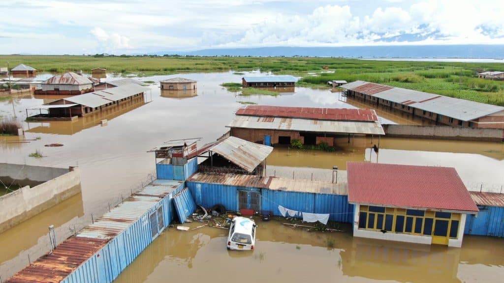 Au Burundi, dans la ville de Gatumba, 200 écoles ont été endommagées par les inondations.© UNICEF/UNI569383/UNICEF Burundi