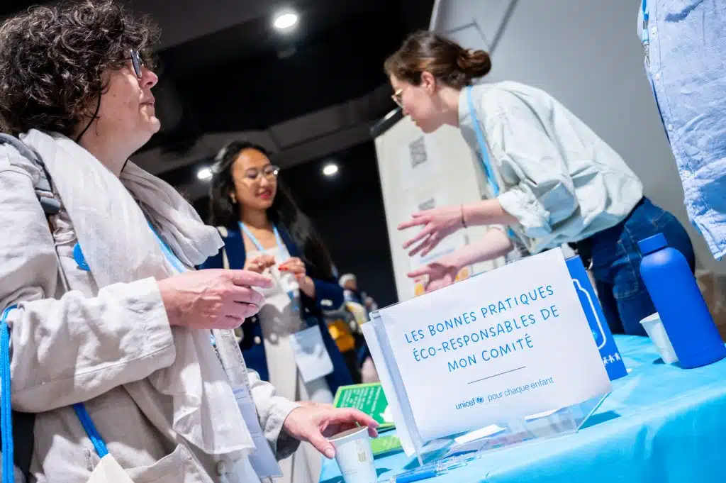 Photo prise lors de l'Assemblée générale de l'UNICEF France en juin 2024 à Lille.