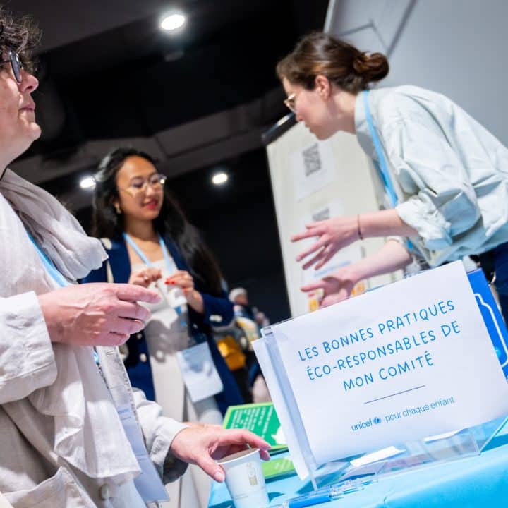 Photo prise lors de l'Assemblée générale de l'UNICEF France en juin 2024 à Lille.
