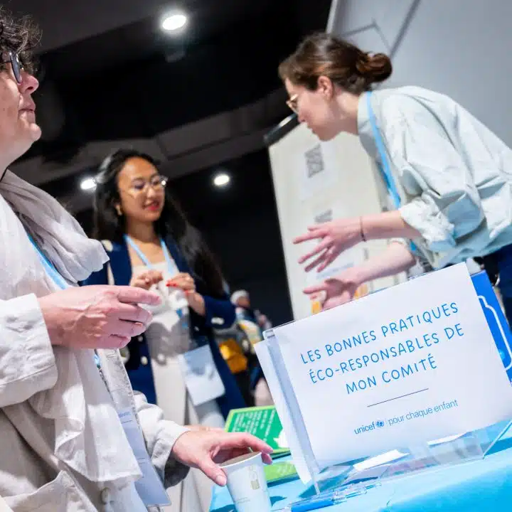 Photo prise lors de l'Assemblée générale de l'UNICEF France en juin 2024 à Lille.