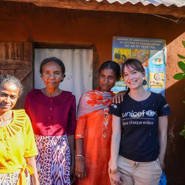 [Changement climatique - Madagascar] Visite de Mélissa Da Costa et Audrey Petit à Madagascar. © UNICEF France/Zumstein