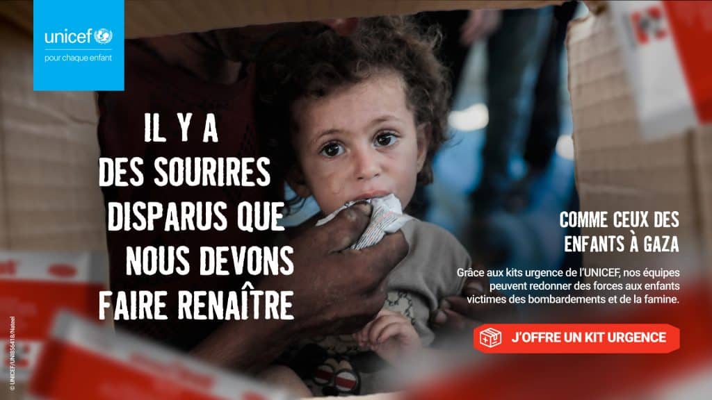 Photo d'un enfant prise dans la bande de Gaza