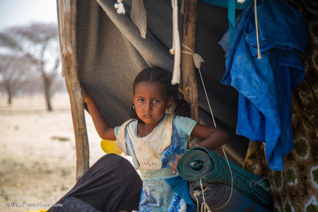 Photo prise d'une jeune fille en Mauritanie, © UNICEF/UNI545060/Kounta 